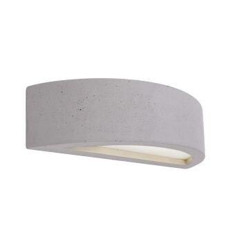 Mooie wandmontage lamp sarin gemaakt van beton in grijs 1xe14