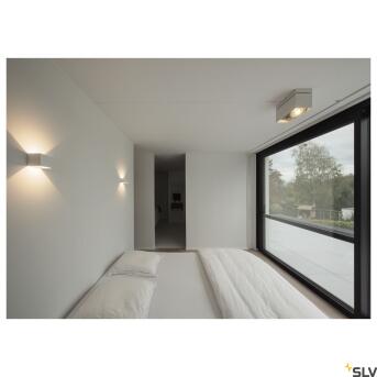 KARDAMOD, plafondarmatuur, met twee lichtbronnen, QPAR111, rechthoekig, wit, max. 150 W