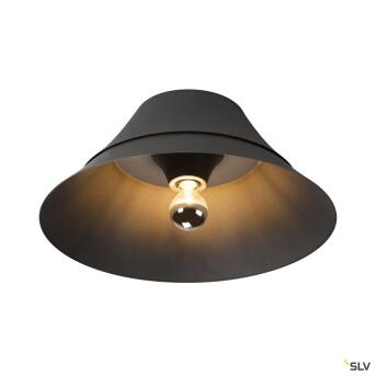 BATO 45 CW, indoor plafondopbouwlamp, zwart, E27, max. 60W