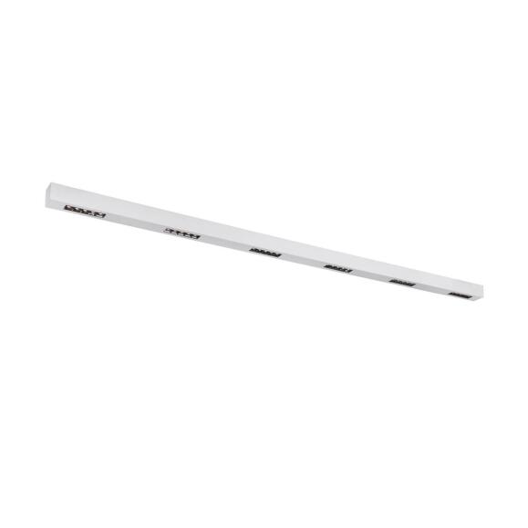 Q-lijn moderne smalle led plafondlamp 200 cm zilver 3000K warm wit