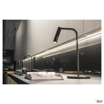 Karpo TL, LED indoor tafellamp, zwart, 3000k