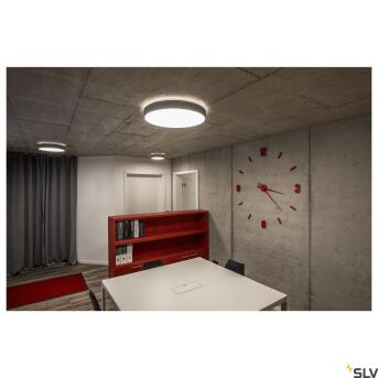 MEDO 40 AMBIENT, LED Indoor Wand- und Deckenaufbauleuchte, TRIAC, silbergrau 3000/4000K