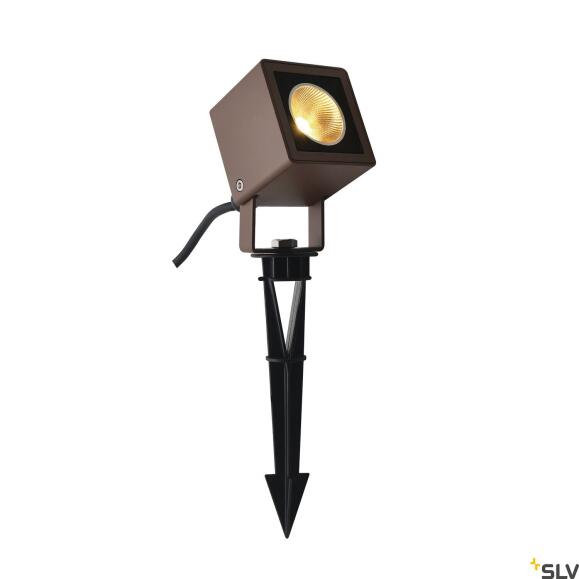 Nautilus 10, LED Outdoor Earth Gauge Lamp, Rust Gekleurd IP65, 3000K, 45 °
