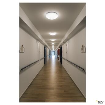 LIPSY® 40, LED Outdoor Wand- und Deckenaufbauleuchte, weiß, IP44, 3000/4000K