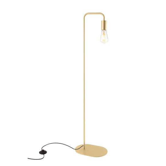 Fitu staande lamp in zacht goud E27 116,5 cm hoogte