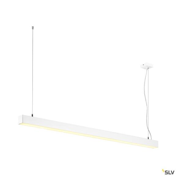 Q-LINE DALI SINGLE LED, hanglamp, dimbaar, 1500 mm, wit
