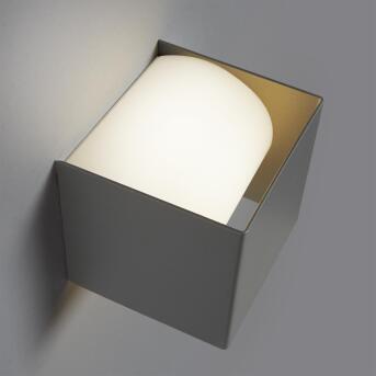 Gradino wandlamp 9x9x9cm kubus LED 8W witte mat