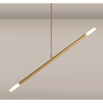 Design Pendelleuchte Zen 2-flammig 70 cm goldfarben