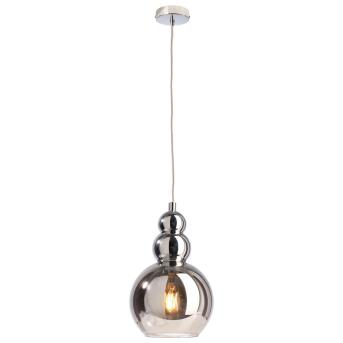Tijdloze hanglampdifda met glazen paraplu E27 chroom Ø20 cm
