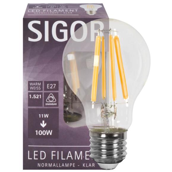 11W Filament LED LAMP AGL -formulier Clear E27 230V 1521LM 2700K