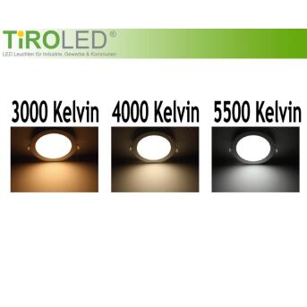 Tiroled Rondo 3 LED Panel 7W 120mm 3000/4000/5500 Kelvin einstellbar rund weiß dimmbar