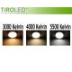 Tiroled Rondo 3 LED -paneel 7W 120mm 3000/4000/5500 Kelvin Verstelbaar Ronde Wit Dimable