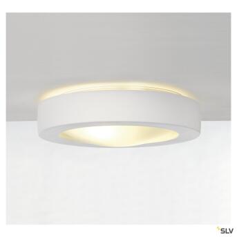 Plaspra 105, plafondlamp, TC-DSE, rond, wit gips, max. 50 W