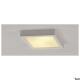 Plaspra 104, plafondlamp, TC-DSE, hoek, wit gips, max. 50 W