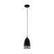 Savignano hanglamp rond Ø16 cm zwart met decoratieve ponsen