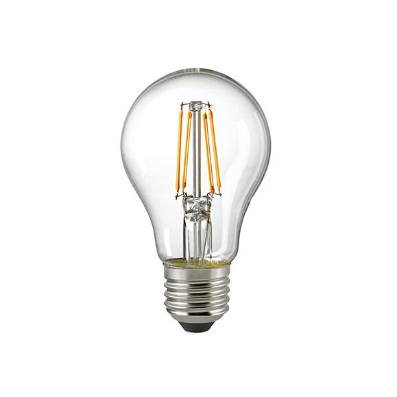 8W Filament LED Lampe mit Tag/Nacht Sensor klar E27 230V 806lm 2700K