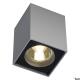 ALTRA DICE, plafondlamp, QPAR51, rechthoekig, zilvergrijs/zwart, max. 35 W