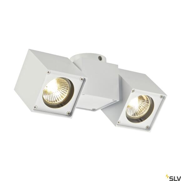 ALTRA DICE, plafondlamp, met twee lichtbronnen, QPAR51, wit, max. 100 W