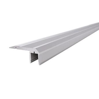 Treppenstufen-Profil AL-02-10 für 10 - 11,3 mm LED Stripes, Silber-matt, eloxiert, 2000 mm