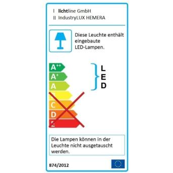 Lichtline IndustryLux Hemera 5000K IP65 LED binnen schijnwerpers