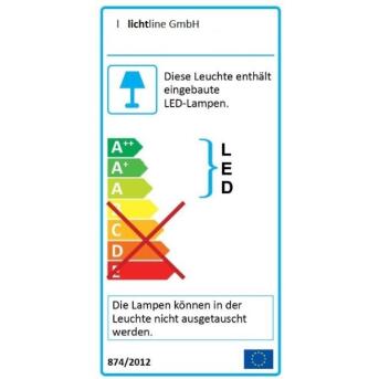 Blanklijn interieurlux LED -wand/plafondlamp IP54