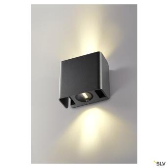 Mana Out, Buiten Wall Rauges, Anthracite, 3000K, IP65, Dimable