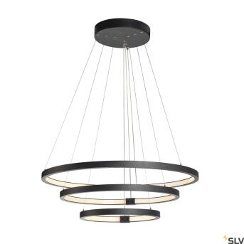 Eén drievoudige Dali, indoor LED -hanglamp, zwart,...
