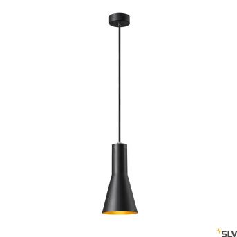 Phelia 10, indoor hanger lamp, zwart/goud