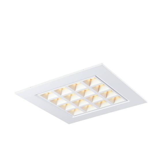 PAVANO 600x600, Indoor LED Deckeneinbauleuchte weiß 3000K UGR<16
