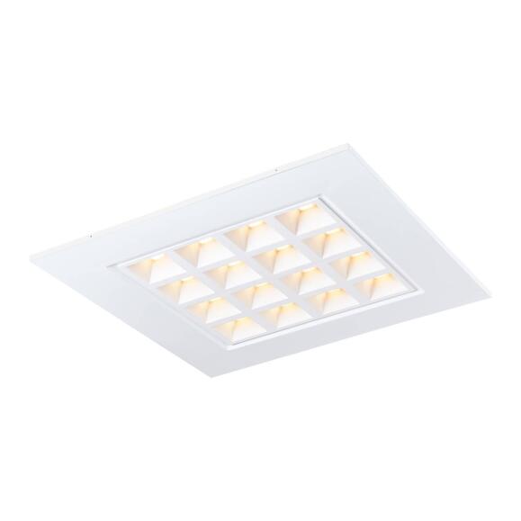 PAVANO 620x620, Indoor LED Deckeneinbauleuchte weiß 3000K UGR<16