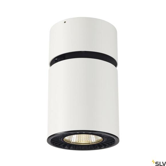 SUPROS CL Indoor LED Deckenaufbauleuchte, rund, weiß, 3000K, 60° Reflektor, CRI90, 3380lm