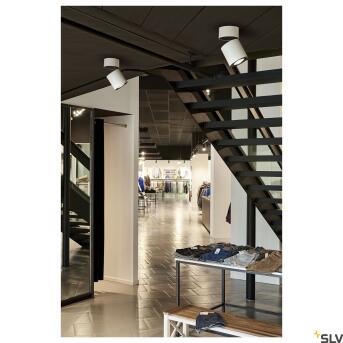 SUPROS, Indoor LED Deckenaufbauleuchte, rund, weiß, 3000K, 60° Reflektor, CRI90, 3380lm