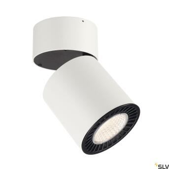 SUPROS, Indoor LED Deckenaufbauleuchte, rund, weiß,...