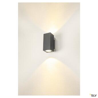 Enola Square M omhoog/omlaag, buiten LED -muur angstlamp