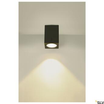 Enola Square M, Anthracite voor buiten LED -plafondlamp