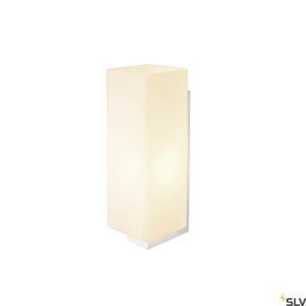 Quadrass, binnen wandstructuurlamp, E27, wit
