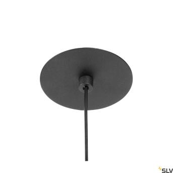 HELIA AMBIENT 35, Indoor LED Pendelleuchte schwarz flache Rosette