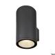 Enola Round L Up/Down, Outdoor Led Wall Fear Lamp Anthracite CCT 3000/4000k