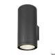 Enola Round L Up/Down, Outdoor Led Wall Fear Lamp Anthracite CCT 3000/4000k