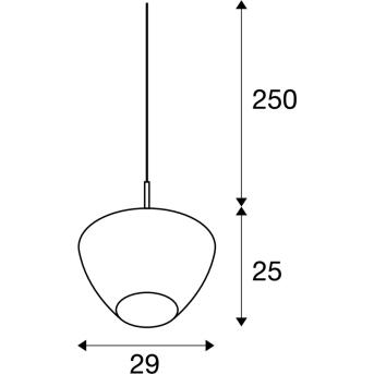 Pantilo Convex 29, binnenhanger lamp E27 chrom