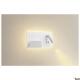 SOMNILA SPOT, Indoor LED Wandaufbauleuchte 3000K weiß Version links inkl.USB Anschluss
