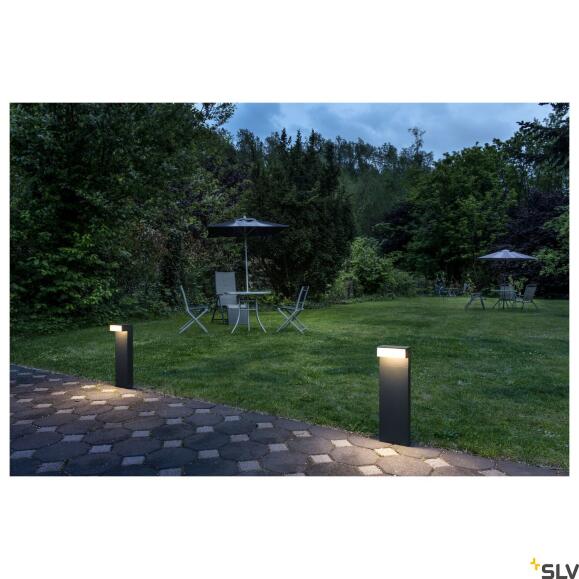 L-LINE OUT 50 FL Pole, Outdoor LED Stehleuchte horizontal anthrazit CCT switch 3000/4000K