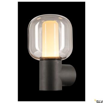 Ovalisk, buiten LED -wandbeugel lamp Anthraciet CCT -schakelaar 3000/4000K
