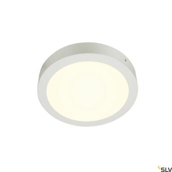 Senser 24, binnen LED -wand- en plafondracklamp rond Wit...