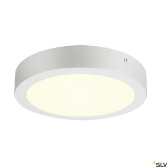 Senser 24, binnen LED -wand- en plafondracklamp rond Wit...
