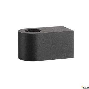 Fitu Cube, binnenwandbevestigingslamp E27 zwart