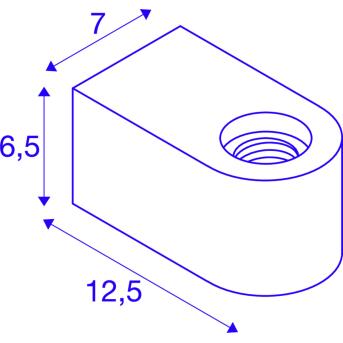 Fitu Cube, binnenwandstructuurlamp E27 Wit