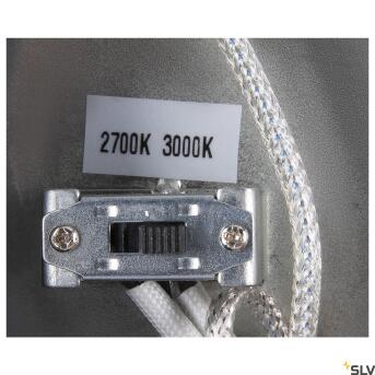 Een 60, binnen LED -hanglamp zwarte CCT -schakelaar 2700/3000K