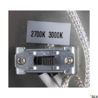 Een 60, binnen LED -hanglamp witte CCT -schakelaar 2700/3000K