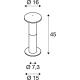 ALPA MUSHROOM 40, staande buitenlamp, TC-(D,H,T,Q)SE, IP55, steengrijs, Ã˜/H 16/40 cm, max. 24 W